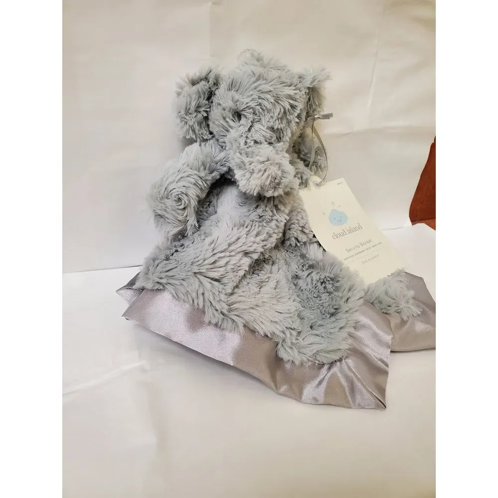 Cloud island elephant lovey security‎ blanket new with tags rosette